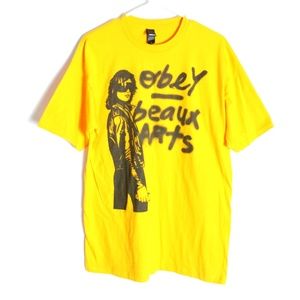Obey Beaux Arts Graphic Graffiti Tee Large